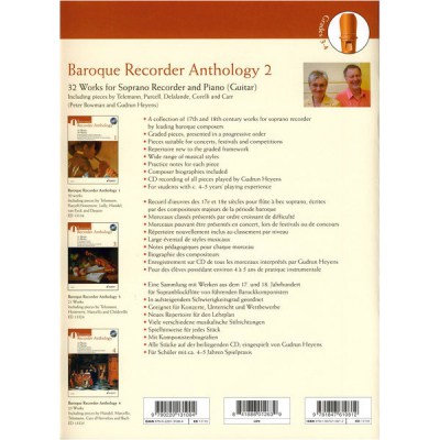Schott Baroque Recorder Anthology 2