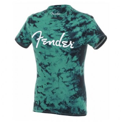 Fender T-Shirt Tie-Dye Logo Black XL