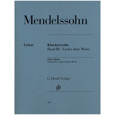 Henle Verlag Mendelssohn Lieder Ohne Worte