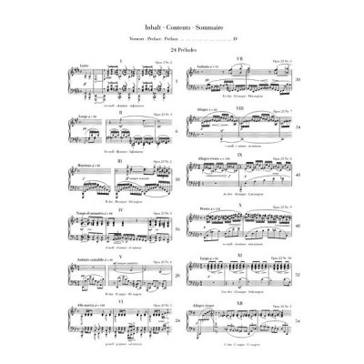 Henle Verlag Rachmaninow 24 Preludes
